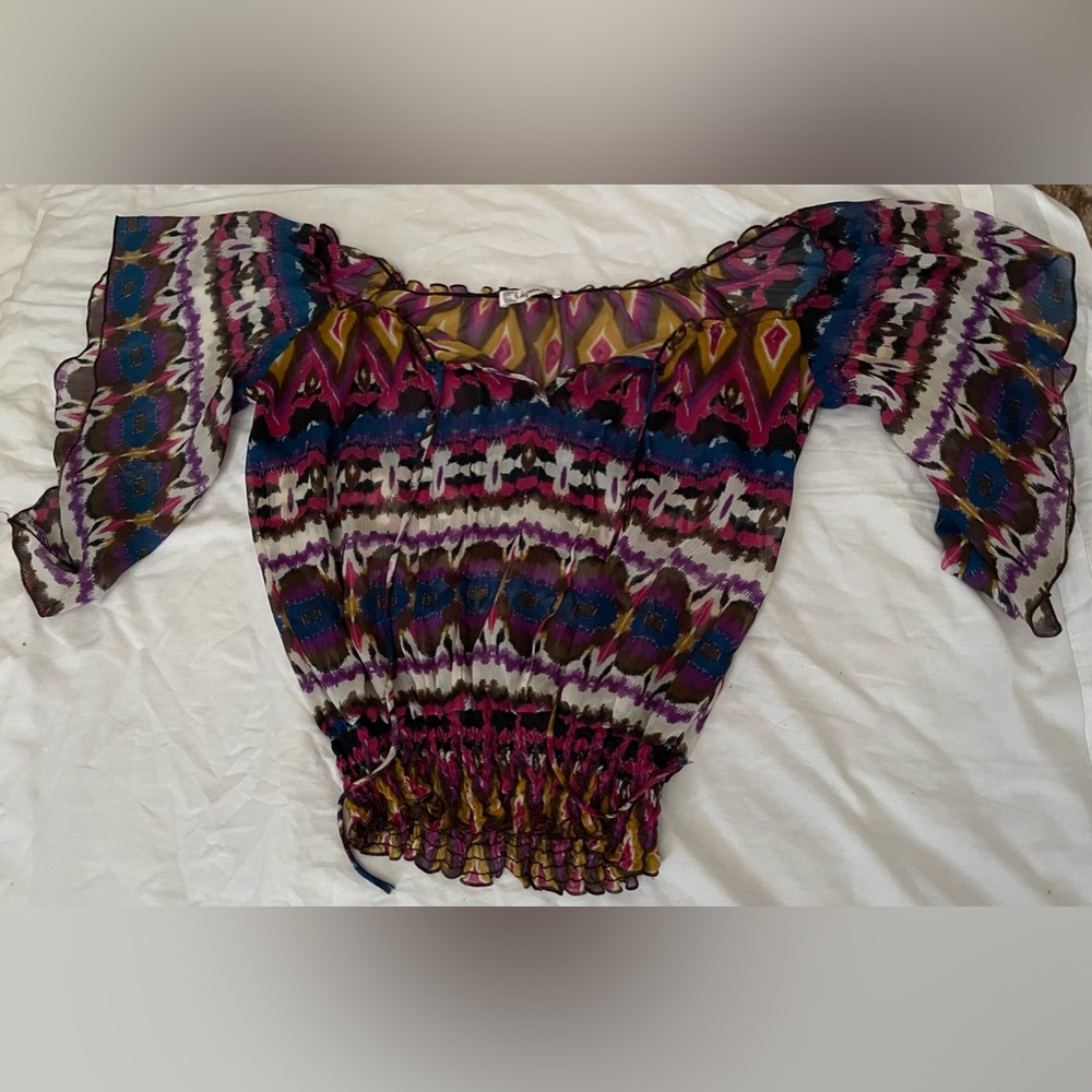 Bohemian loose flowy blouse